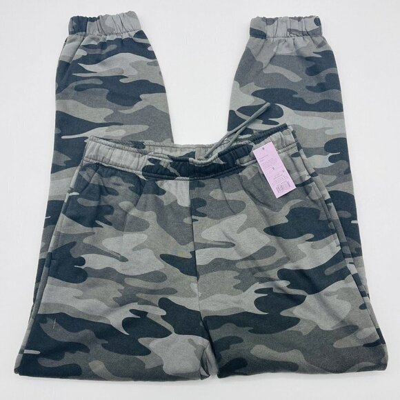 Wild Fable Womens Small High-Rise Fleece Sweatpants Pull On Green Camo $22 191 - Picture 3 of 7